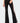 Satin Effect Lace Up Flared Jeans