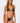 Bruna Faux Leather Triangle Bikini Top