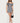 Zivi Fold Over Striped Mini Dress