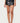 Kaine Button Faux Leather Mini Skort