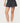 Moria Striped Fold Over Mini Skirt