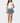 Denim Pleated Low Rise Micro Skort