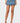Denim Pleated Low Rise Micro Skort