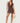 Beaded Cowl Neck Halter Mini Dress