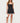 Liel Contrast Lace Pinstripe Mini Dress