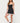 Liel Contrast Lace Pinstripe Mini Dress