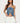 Beaded Floral Split Front Halter Top