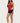 Beaded Chiffon Backless Cowl Neck Top