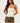 Layered Linen Look Babydoll Halter Top