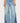 Zippered Washed Wide Leg Jeans
