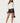 Crossover Grommet Faux Leather Mini Skirt